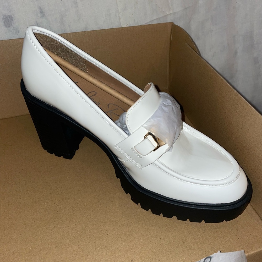 White loafers size 9-